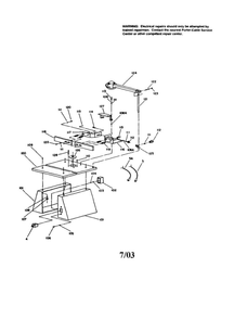 Router/Shaper Table Diagram and Parts List for 695  Porter Cable Shaper